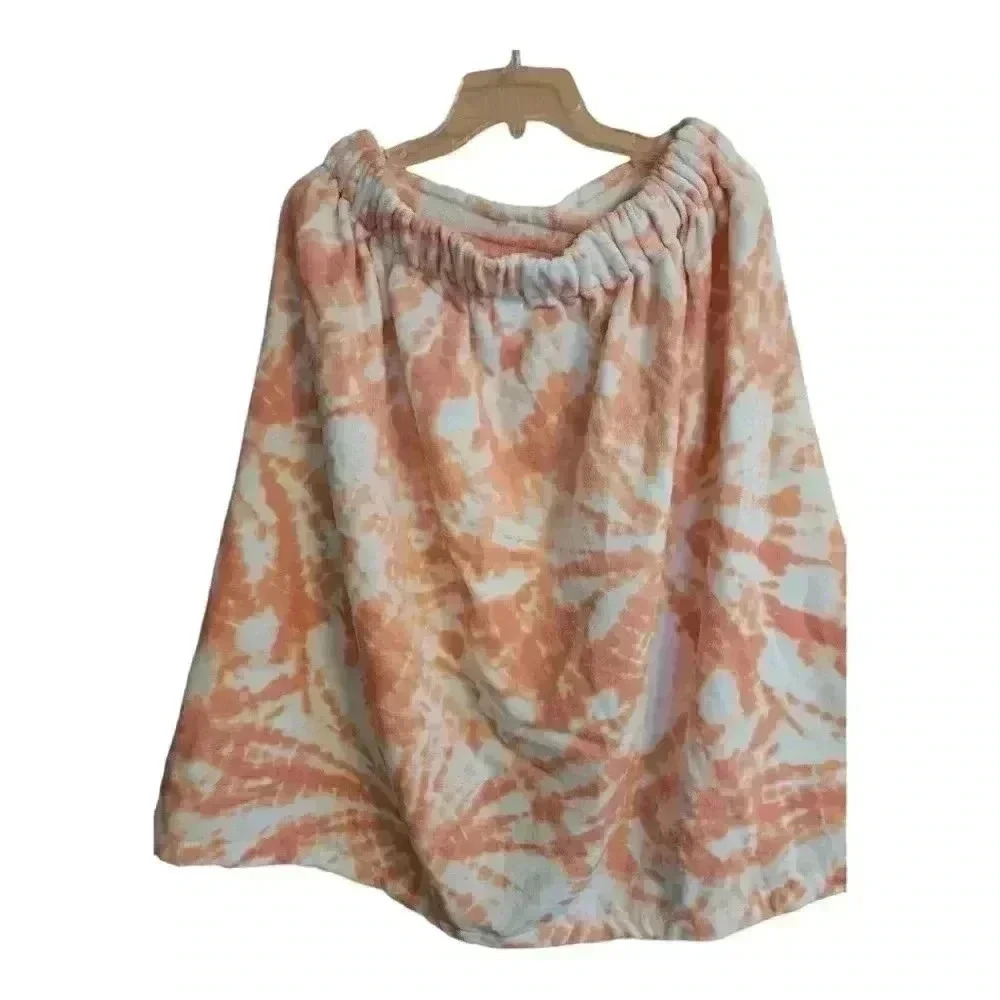 The Big One Terry Cloth Towel Wrap Beach Coverup Shower‎ Spa Grey White